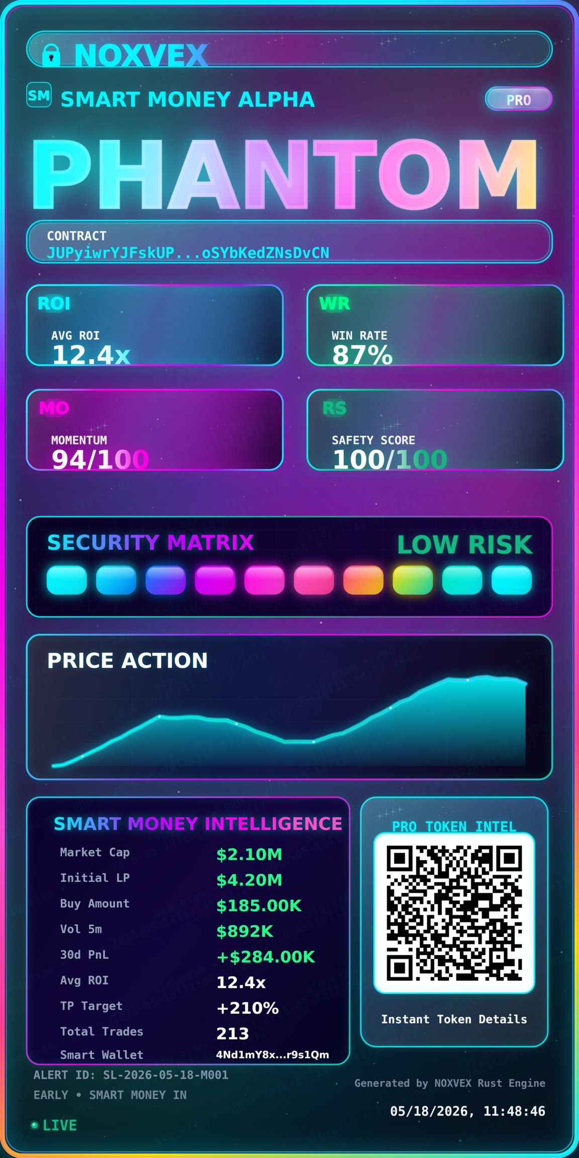 NOXVEX Pro rendered card preview