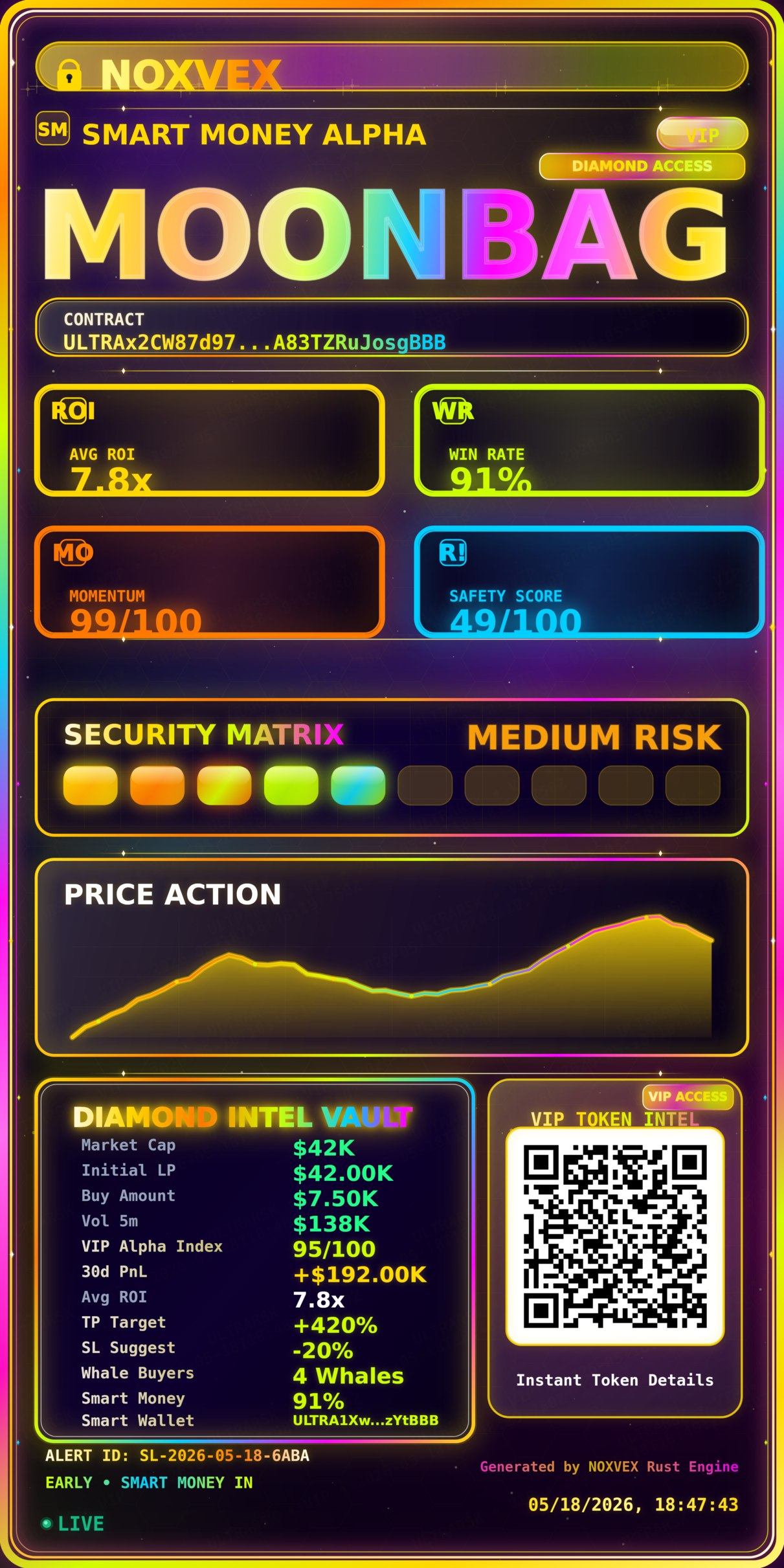 NOXVEX VIP rendered card preview